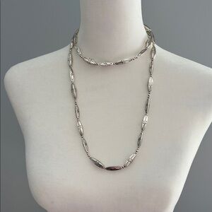 Brighton Silver Oval Bead Necklace